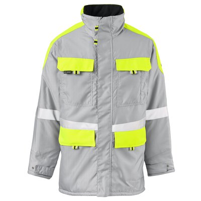 lichtgrau / fluoreszierendes gelb