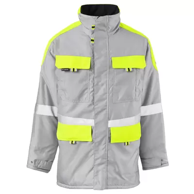 lichtgrau / fluoreszierendes gelb