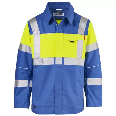zeeblauw / fluorescerend geel