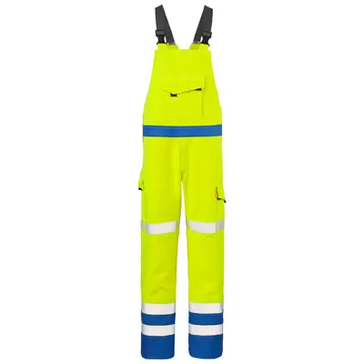 jaune fluo / bleu mer