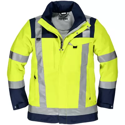 jaune fluo / bleu marine