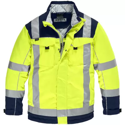 giallo fluorescente / blu marino
