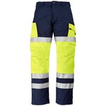 bleu marine / jaune fluo