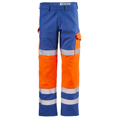 meerblau / fluoreszierendes orange-rot