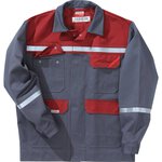 grigio asfalto / rosso papavero