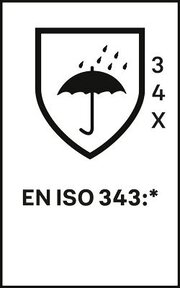 DIN EN 343 – Protection contre les intempéries en combinaison avec veste/pantalon laminé/e