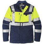 bleu marine / jaune fluo