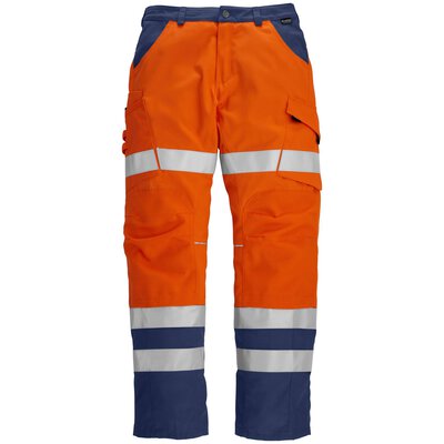 fluorescerend oranje-rood / marineblauw