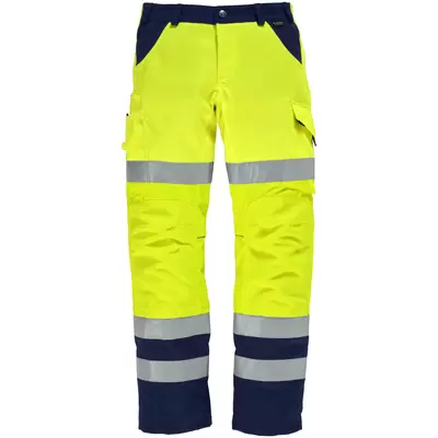 jaune fluo / bleu marine