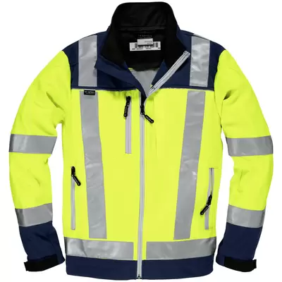 jaune fluo / bleu marine