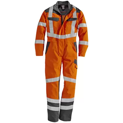 fluoreszierendes orange-rot / asphaltgrau